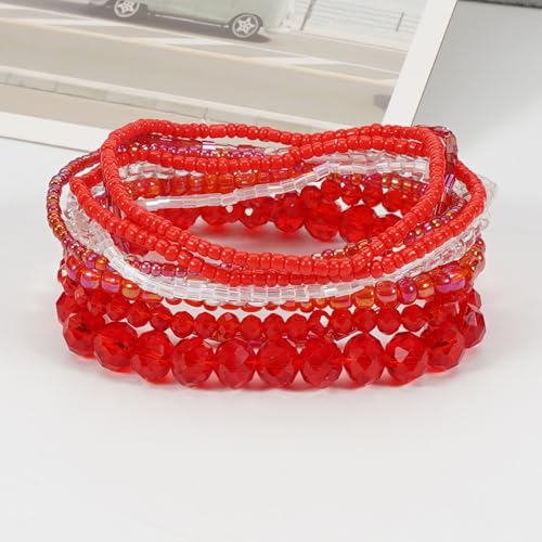 Bohemia Bracelets for Women Vintage Stackable Beads Bracelets Charm Stretch Beach Jewelry - color: Color 14
