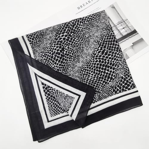 Large Cotton Bandana Lightweight Head Hair Scarf Headbands Wraps Cover Handkerchiefs for Women Men 25 x 25 inch - color: Rt02