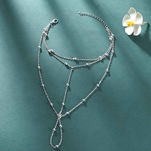 Beach Bead Barefoot Sandals Wedding Foot Chain Jewelry Anklets for Women 1 Pairs
