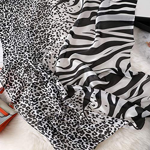 Silk Scarf Mulberry Silk Fashion Scarves Long Lightweight Shawl Wrap … - color: W10