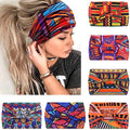 IVARYSS Wide Headbands for Women, Knotted Head Wraps Turbans, Large African Style Head Bands Hair Accessories, 6 Pack (African) - color: African