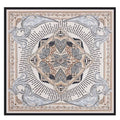 Women's Square Silk Like Head Scarf Large 35 inch Silk Feeling Hair Wrapping Satin Scarves for Sleeping Bandanas - color: A021-3 Twill White
