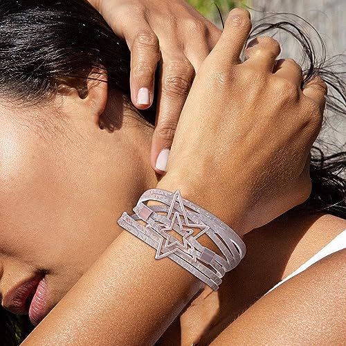 Long tiantian Leather Bracelets for Women Men Heart Wrap Bracelets Western Jewelry Cowgirl Outfits Birthday Gifts for Her - color: B4:pink leather bracelet