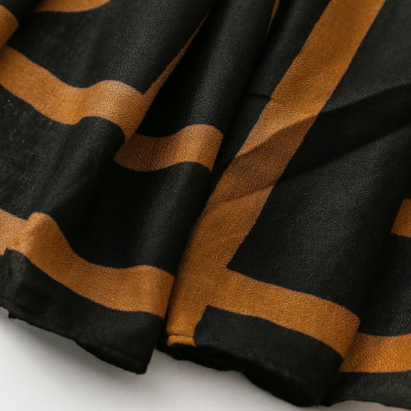 WZX Boho Scarf for Women, 70"x35" Large Lightweight Shawl Wrap for Travel, Sun Protection, Office & All-Season Wear - color: 004