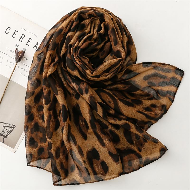 WZX Boho Scarf for Women, 70"x35" Large Lightweight Shawl Wrap for Travel, Sun Protection, Office & All-Season Wear - color: 027