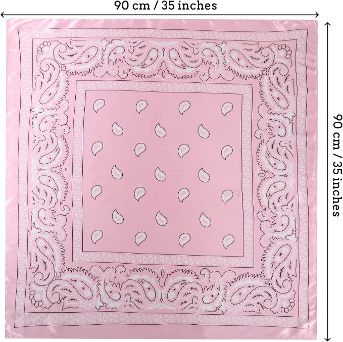 CHLINS 35" Satin Square Hair Scarf Bandanas - 3Pcs Large Silk Head Scarves Lightweight Sleeping Hair Wraps for Women - color: Black+white+pink