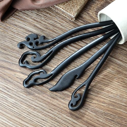 20PCS Wooden Hair Sticks for Long Hair, Chinese Hair Stick for Women Gifts | Unique Styles, Vintage Design, Smooth Wood Material, Durable Craft, Elegant Shapes