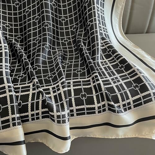 Silk Scarf Mulberry Silk Fashion Scarves Long Lightweight Shawl Wrap … - color: W04