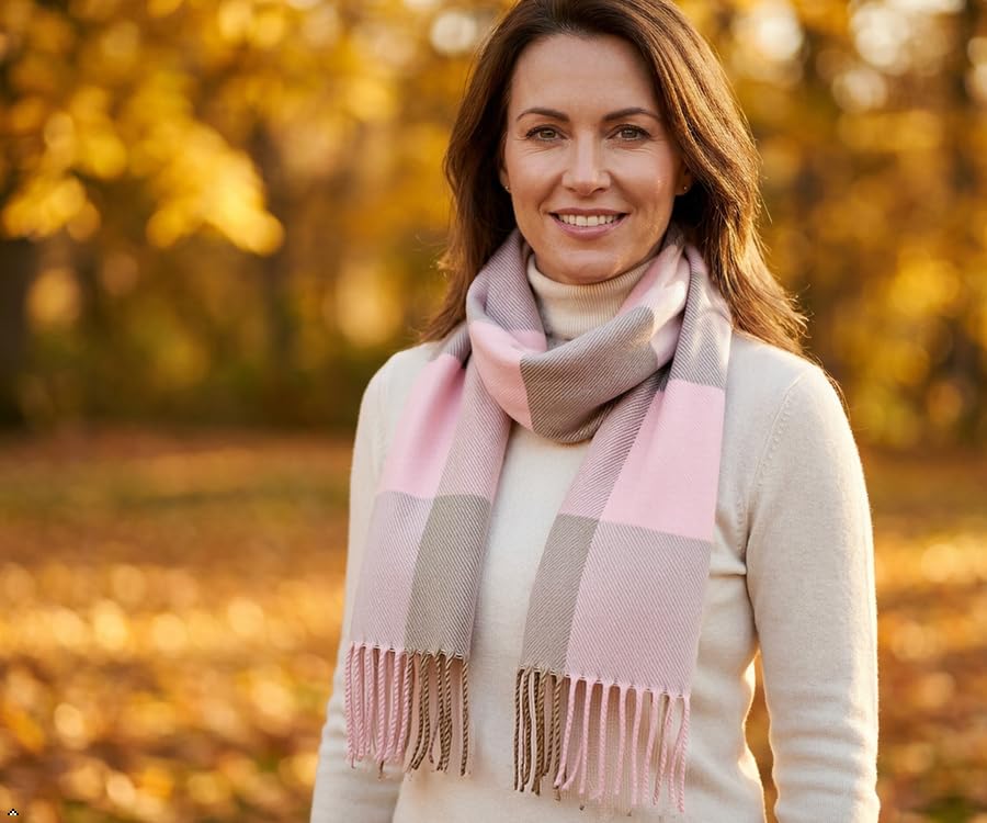 VERONZ Super Soft Classic Cashmere Feel Winter Scarf - color: Light Color Boxes