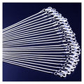 Snake Chain Necklace White Brightening 24pcs 925 Silver Plated 1.2mm DIY Shining Link with Lobster Clasps for Jewelry Making (16 inch, Shining White Brightening) - size: 16 inch