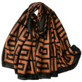 WZX Boho Scarf for Women, 70"x35" Large Lightweight Shawl Wrap for Travel, Sun Protection, Office & All-Season Wear - color: 002