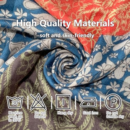 Paisley Pashmina Feel Shawls Wraps for Women Rave Scarf Soft Silky Exotic Boho All Seasons - color: Yellow