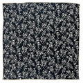 Cotton Bandana,Large Bandanas for Women,Head Coverings for Women,Head Scarf Handkerchief, Square Headband 27" x 27" - color: 27-12-floral-black