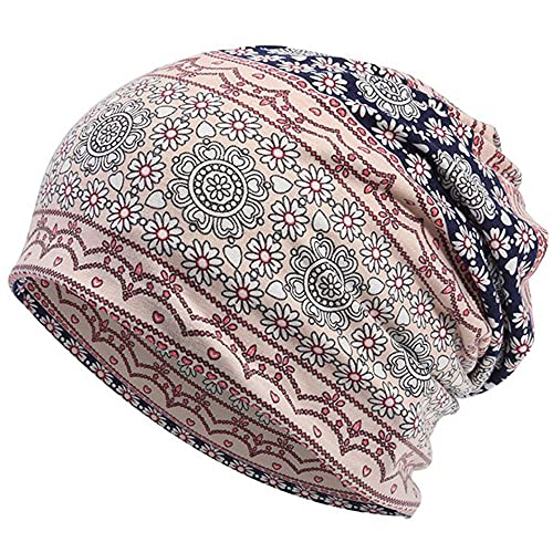 Women's Baggy Slouchy Beanie Chemo Hat Cap Scarf - color: ?4 Pack-multicolor C