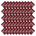 50 Pcs Bandanas Bulk Large Bandana Headband Paisley Cowboy Bandana Scarf Handkerchief for Women Men - color: Burgundy