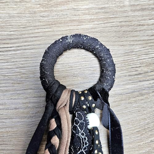 Handmade Boho Dreadlock Hair Ties - 1 Count - Black Hair Accessory for Women - Gentle and Durable Hold - Special Fashion Accessory - Ideal for Synthetic Dreads and Festive Occasions - color: Black