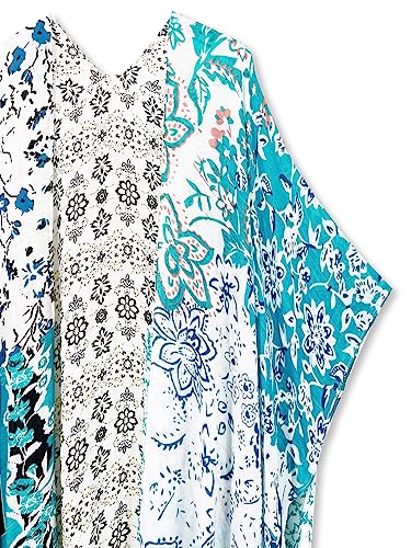 Breezy Lane Kimonos for Women Swimsuit Coverups Beach Cover Up Swimwear Cardigan Summer - color: Blocks D