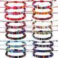 Yinkin 18 Pcs Boho Surfer Ankle Bracelets for Women Men Adjustable Handmade Braided Friendship Bracelet Waterproof String Rope Beaded Anklets Summer Beach Jewelry Gift - style: Basic Style