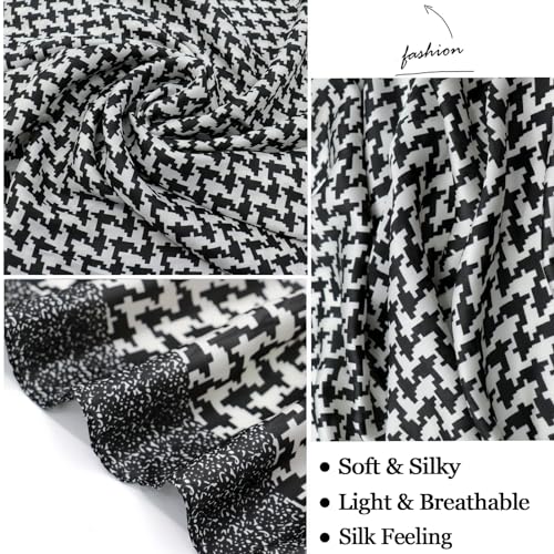 vimate 100% Large Silk Feeling Scarf-Women's Fashion Long Mulberry Silk Satin Neck Scarf Sunscreen Shawl Wrap Headscarf - color: Style 10