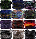 Head Wrap Headwear Headband Bandana Face Mask magic scarf for men & women - color: 12pcs. Elegance