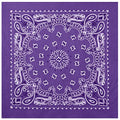 Rothco Trainmen Paisley Bandana - Standard - 22" X 22" - color: Purple