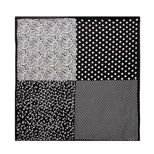 K-Elewon Large Square Scarf 43" Silk Scarf Fashion Scarves Silk Feeling Hair Wrapping Scarfs Night Sleeping Headscarf - color: Vb17