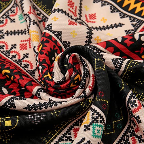 Yeieeo Boho Scarf for Women Lightweight Floral Printed Scarf Fall Winter Fashion Fringed Shawl - color: Floral 22