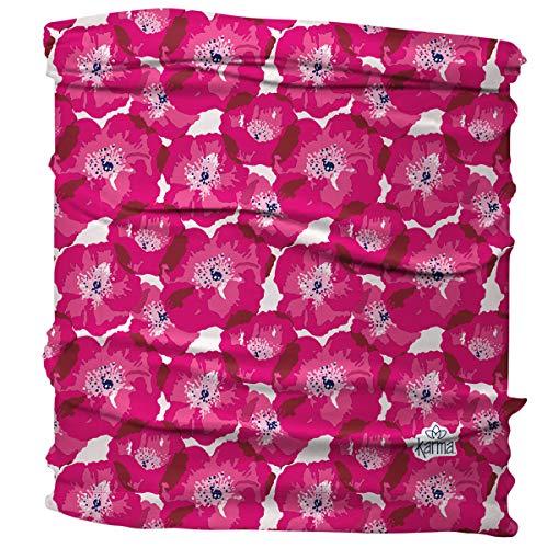 Karma Pink Poppy Headband for Women - Medium - Fabric Headband and Stretchy Hair Scarf - Dark Pink - color: Pink Poppy, size: 1 Count (Pack of 1)