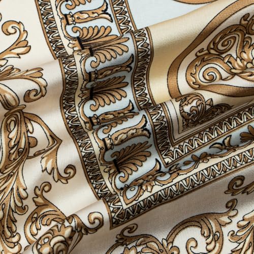 RIIQIICHY Women Head Hair Scarf Like Satin Silk Scarf Sleeping Hair Wrapping Night 27.5" - color: C002