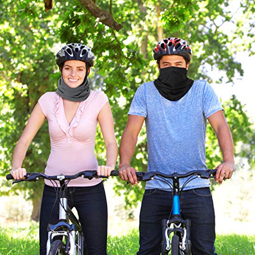 Geyoga 6 Pieces Summer UV Protection Cooling Neck Gaiter Face Clothing Neck Gaiter Mask Scarf Sunscreen Breathable Bandana - color: Mixed Colors
