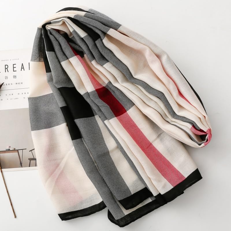 WZX Boho Scarf for Women, 70"x35" Large Lightweight Shawl Wrap for Travel, Sun Protection, Office & All-Season Wear - color: 006
