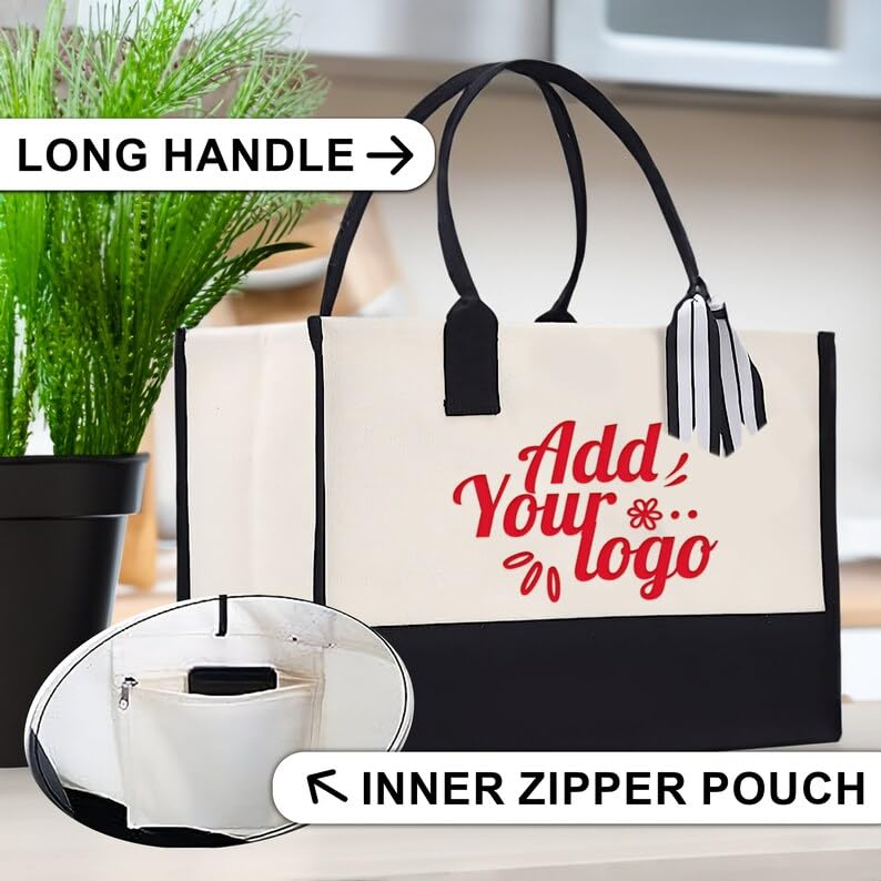 Custom Cotton Canvas Tote Bag Pouch Promotional Totes Print Your Logo Personalized Tote Bag Buy Wholesale Bulk Tote Bag - style: Custom Logo