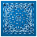 Rothco Trainmen Paisley Bandana - Standard - 22" X 22" - color: Royal Blue