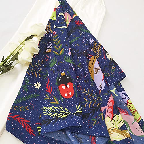 Julunar Silk Like Head Scarf for Women - Satin Large Hair Scarves - 35" Square Silk Hair Wrap for Sleeping with Gift Packed - color: B006-2 Bird Navy