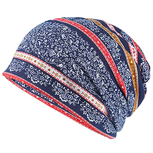 Women's Baggy Slouchy Beanie Chemo Hat Cap Scarf - color: ?4 Pack-multicolor C