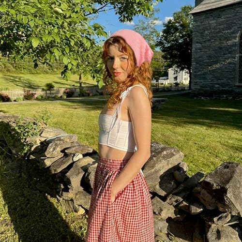 WOVOWOVO 8 Pcs Hair Scarf Headband for Women Girls Non Slip Elastic Boho Triangle Head Scarf Bandana - color: Plaid Printed