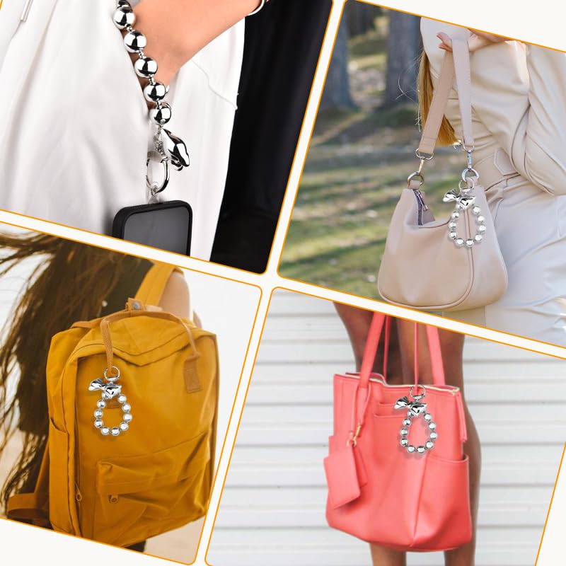 YangQian Phone Accessories Beaded Wrist Strap Case Lanyard Decoration Wristlet Keychain - color: Bow Knot Keychain
