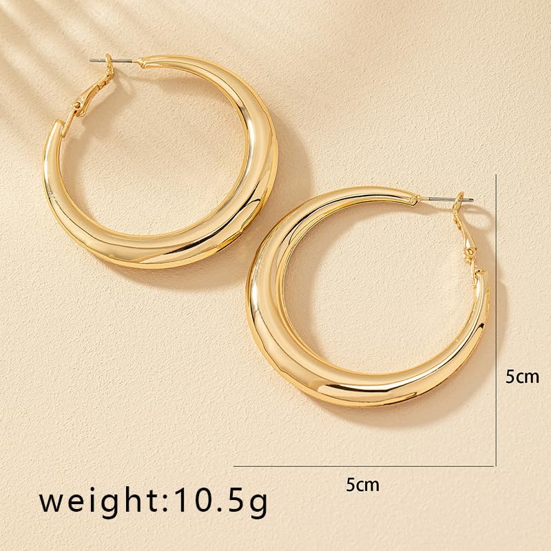 Colorful Large Hoop Earrings for Women Chunky Statement Earrings for Women White Black Red Leopard Hot Pink Earrings Big Hoops Vintage Neon 80s 90s Earrings Chunky Jewelry - style: G