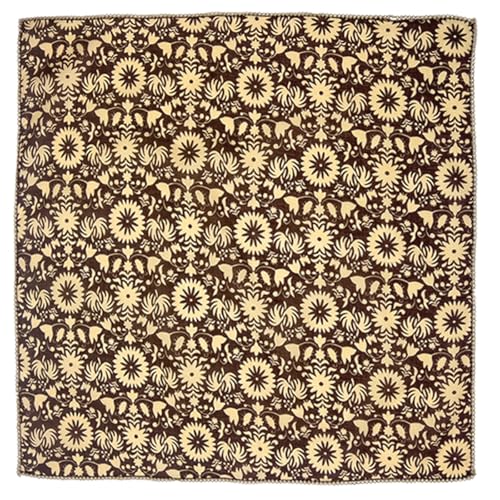 Cotton Bandana,Large Bandanas for Women,Head Coverings for Women,Head Scarf Handkerchief, Square Headband 27" x 27" - color: 27-05-sunflower-coffee