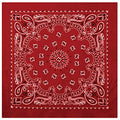 Rothco Trainmen Paisley Bandana - Standard - 22" X 22" - color: Red/White