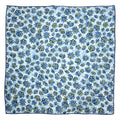 Cotton Bandana,Large Bandanas for Women,Head Coverings for Women,Head Scarf Handkerchief, Square Headband 27" x 27" - color: 27-15-petal-blue