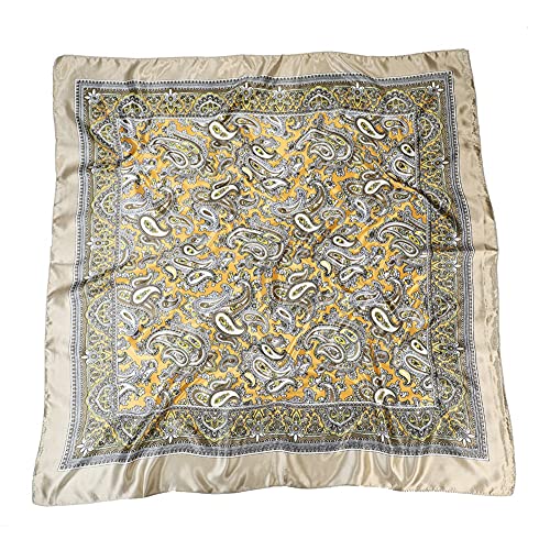 Headscarf Large Square Women Scarf 35" Fashion Scarves Silk Feeling Hairscarf - color: A103