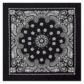 Rothco Trainmen Paisley Bandana - Standard - 22" X 22" - color: Black