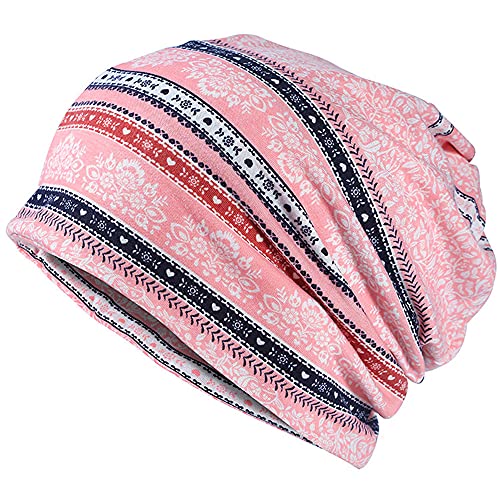 Women's Baggy Slouchy Beanie Chemo Hat Cap Scarf - color: ?4 Pack-multicolor C