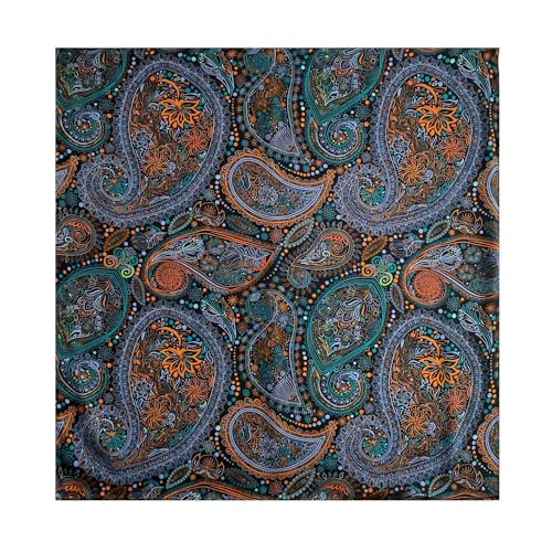 K-Elewon Large Square Scarf 43" Silk Scarf Fashion Scarves Silk Feeling Hair Wrapping Scarfs Night Sleeping Headscarf - color: Vb01