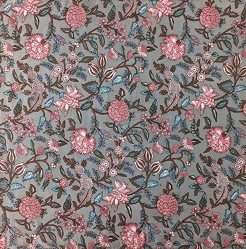 AVKA Studio 100% Cotton Bandanas for Women & Men, 2 Pack 20x20 Inch, 22x22 inch Hand Printed, Lightweight Cotton Handkerchief - color: Taupe & Pink, size: 20 x 20 Inches
