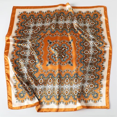 Headscarf Large Square Women Scarf 35" Fashion Scarves Silk Feeling Hairscarf - color: A113