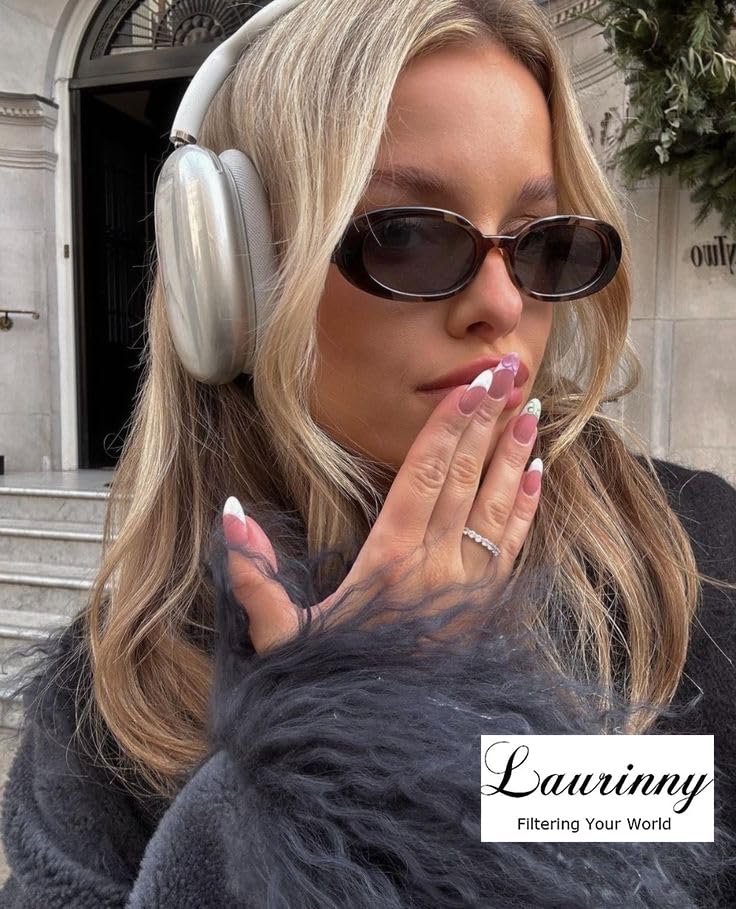 90s Sunglasses for Women Men Retro Small Oval Sunglasses - color: Black/Grey+leopard/Grey+tortoise/Gradient Brown