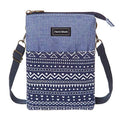 Roomy Cell Phone Purse Wallet Canvas Small Crossbody Purse Bags with Shoulder Strap For Women teen girlsl | Roomy - color: P-blue
