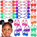 24pc Ponytailers Ponytail Balls Hair Elastics, 16mm-Value Pack | Diamond-Cut Gem-Shaped Bright Multicolored Twin Hair Beads Bauble Hair Ties Ponytail Holders, Toddler Kids Hair Ties,- Pack - color: FACETED